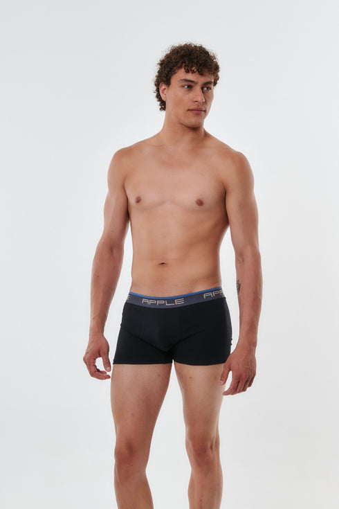 Ανδρικό Boxer Apple Σετ 2τεμ Μαύρο-Μπλε