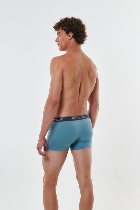 Ανδρικό Boxer Apple Σετ 2τεμ Μαύρο-Σιέλ