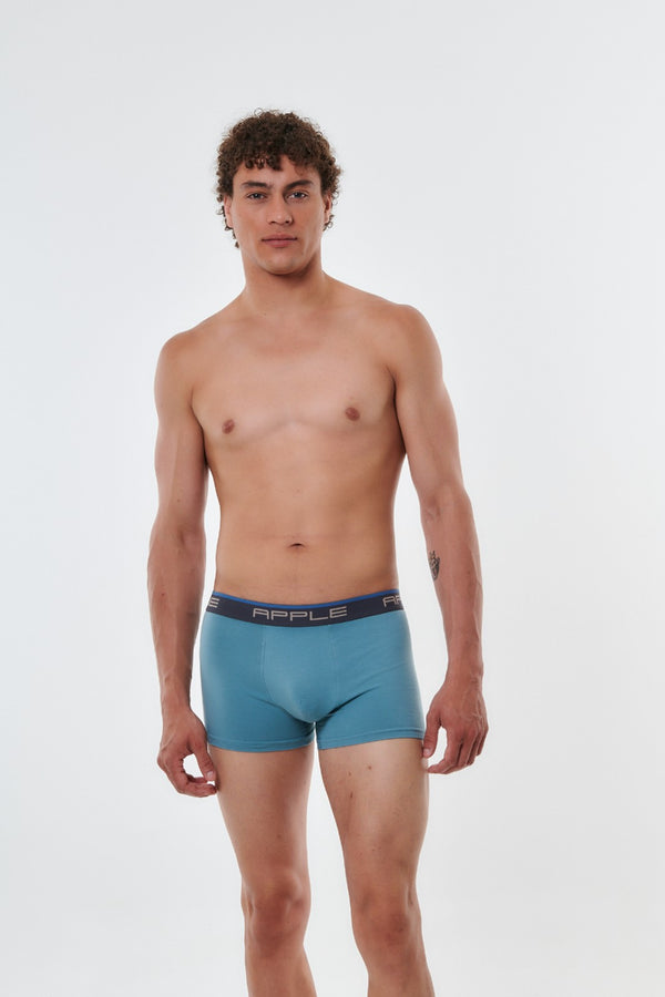 Ανδρικό Boxer Apple Σετ 2τεμ Μαύρο-Σιέλ