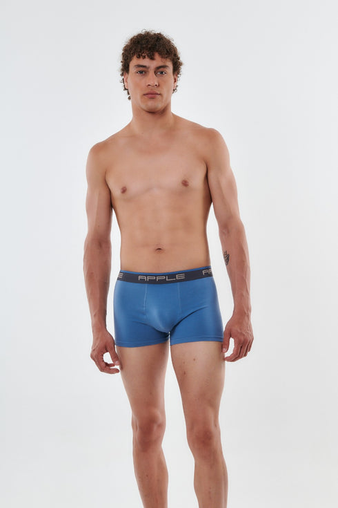 Ανδρικό Boxer Apple Σετ 2τεμ Μαύρο-Μπλε