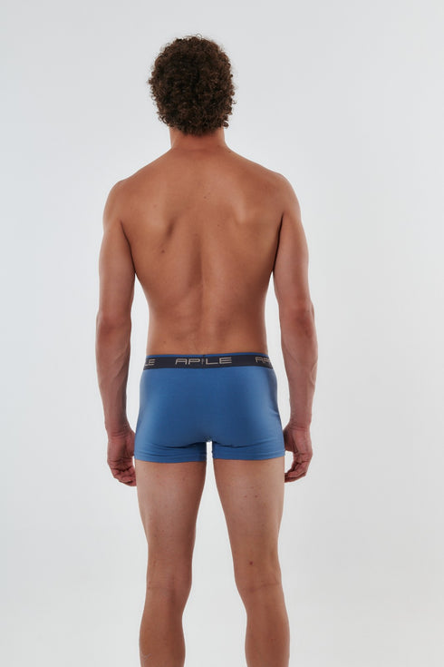 Ανδρικό Boxer Apple Σετ 2τεμ Μαύρο-Μπλε