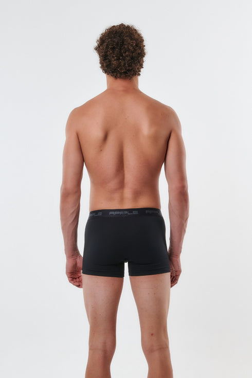 Ανδρικό Boxer Apple Σετ 2τεμ Μαύρο-Street Food