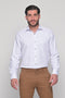 Ανδρικό Πουκάμισο Λευκό με Μικροσχέδιο NCS