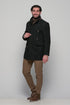 Ανδρικό Ημίπαλτο με Μόστρα Χρώμα Μαύρο