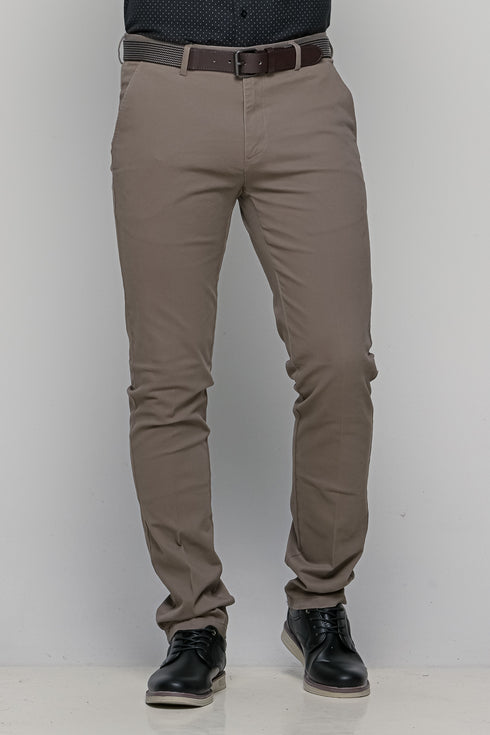 Ανδρικό Παντελόνι Chino Κανονική Γραμμή Γκρι NYT