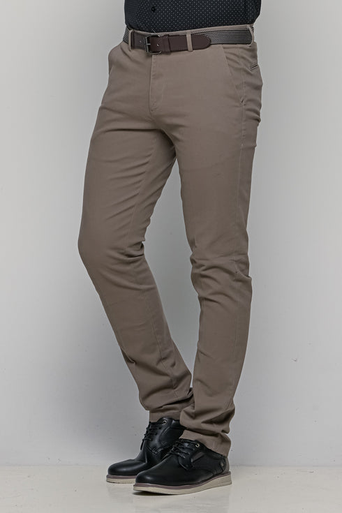 Ανδρικό Παντελόνι Chino Κανονική Γραμμή Γκρι NYT