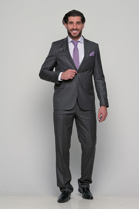 Ανδρικό Κοστούμι Γκρι Σκούρο Lexton