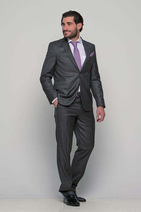 Ανδρικό Κοστούμι Γκρι Σκούρο Lexton