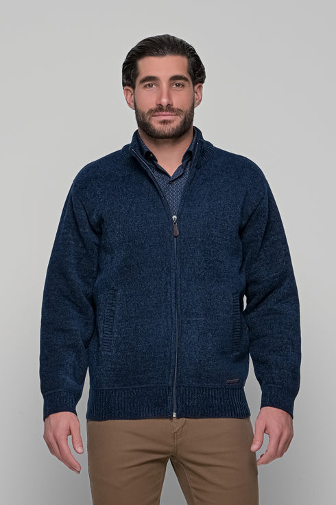 Ανδρική Ζακέτα Σενίλ Μπλε Lexton