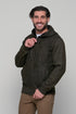 Ανδρική Πλεκτή Ζακέτα με Γούνα Πράσινο Lexton