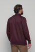 Ανδρική Πλεκτή Μπλούζα με Φερμουάρ Μπορντό Lexton