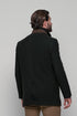 Ανδρικό Ημίπαλτο με Μόστρα Χρώμα Μαύρο