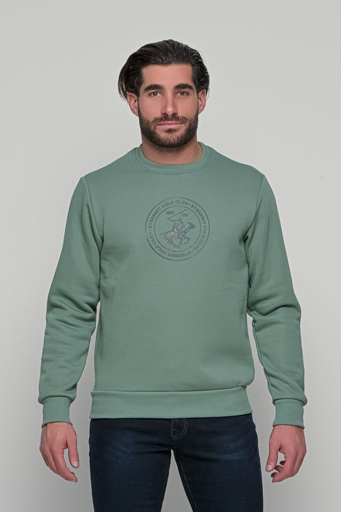 Ανδρικό Φούτερ Λαιμόκοψη Φυστικί Everbest