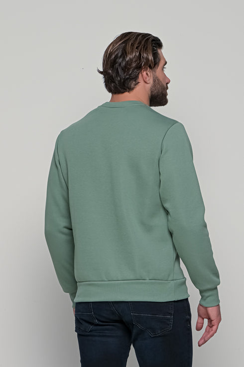 Ανδρικό Φούτερ Λαιμόκοψη Φυστικί Everbest