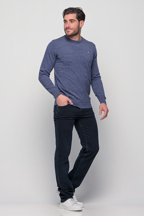 Ανδρικό Τζιν Παντελόνι Ισια Γραμμή Blue-Black Trial