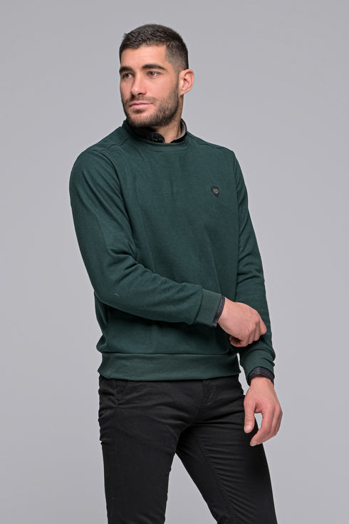 Ανδρική Μπλούζα Λαιμόκοψη Χρώμα Πράσινο Everbest