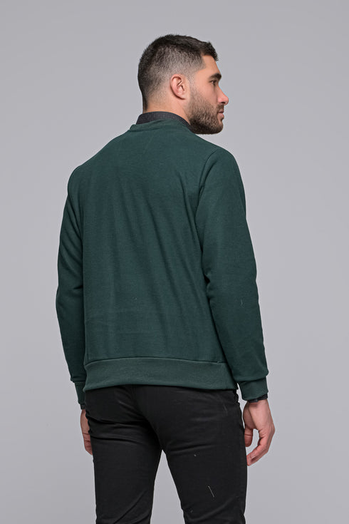 Ανδρική Μπλούζα Λαιμόκοψη Χρώμα Πράσινο Everbest