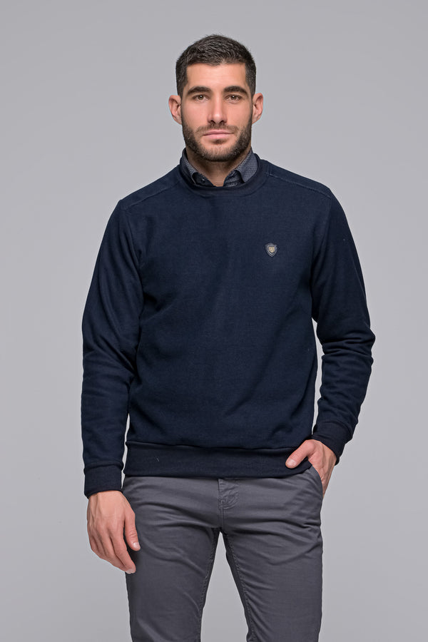 Ανδρική Μπλούζα Λαιμόκοψη Μπλε Everbest