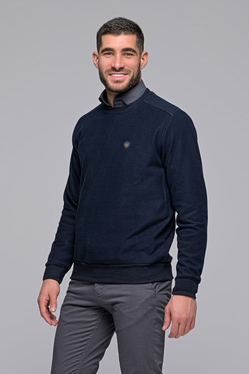 Ανδρική Μπλούζα Λαιμόκοψη Μπλε Everbest