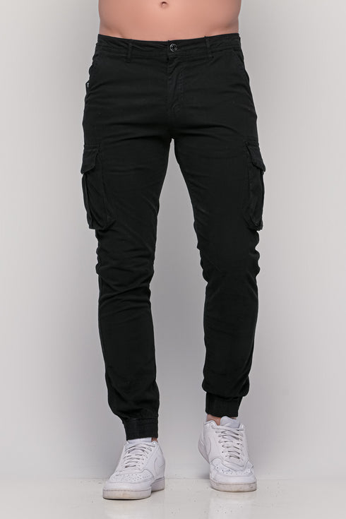 Ανδρικό Παντελόνι Cargo Χρώμα Μαύρο