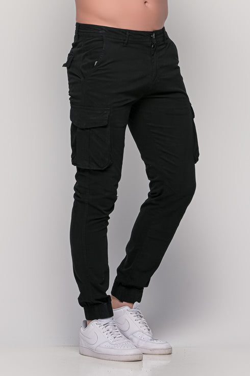 Ανδρικό Παντελόνι Cargo Χρώμα Μαύρο