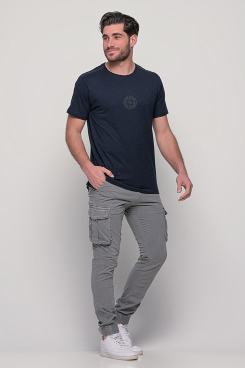 Ανδρικό Παντελόνι Cargo Χρώμα Γκρι