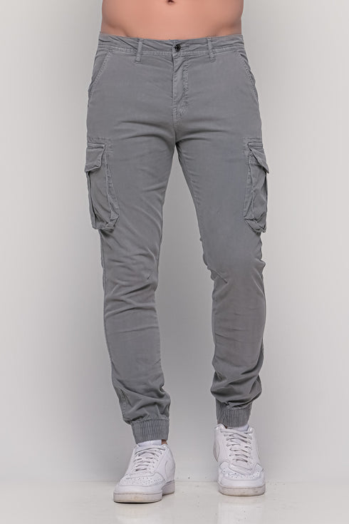 Ανδρικό Παντελόνι Cargo Χρώμα Γκρι