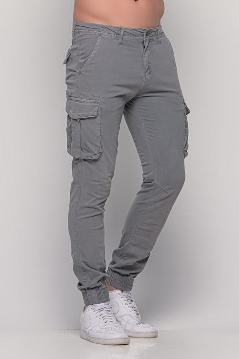 Ανδρικό Παντελόνι Cargo Χρώμα Γκρι