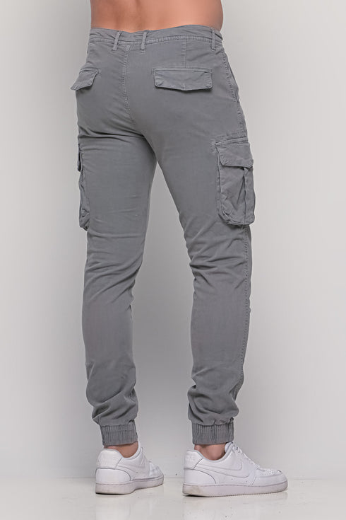 Ανδρικό Παντελόνι Cargo Χρώμα Γκρι