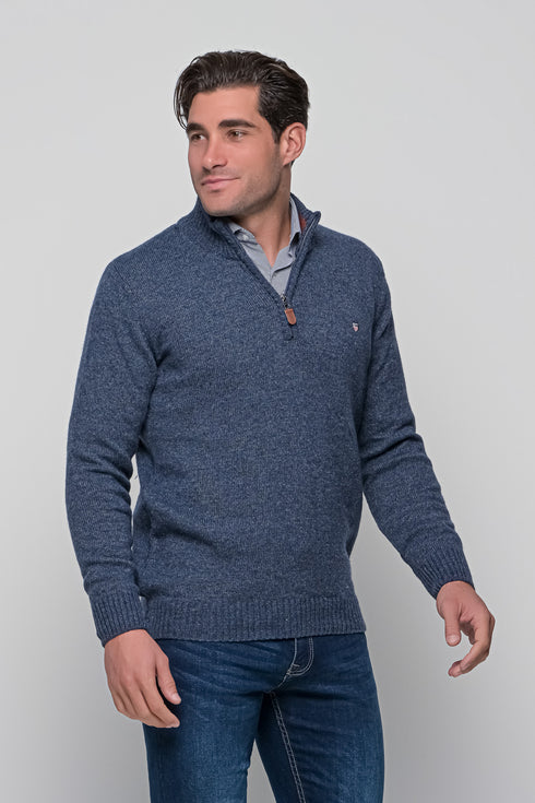 Ανδρικό Πουλόβερ με Half Zip Ραφ NYT