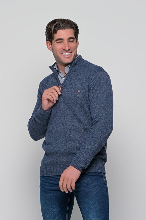 Ανδρικό Πουλόβερ με Half Zip Ραφ NYT