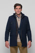 Ανδρικό Ημίπαλτο με Μόστρα Χρώμα Μπλε