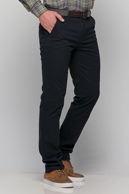 Ανδρικό Παντελόνι Chino Κανονική Γραμμή Blue Black NYT