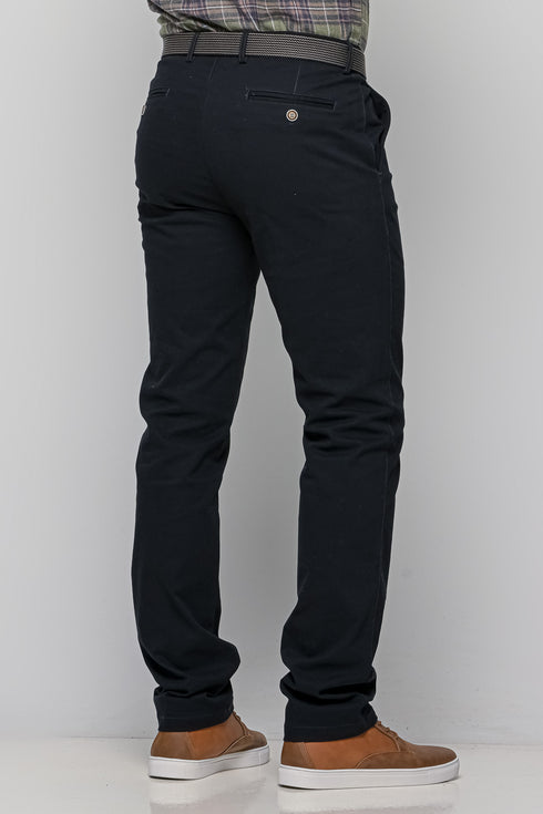 Ανδρικό Παντελόνι Chino Κανονική Γραμμή Blue Black NYT