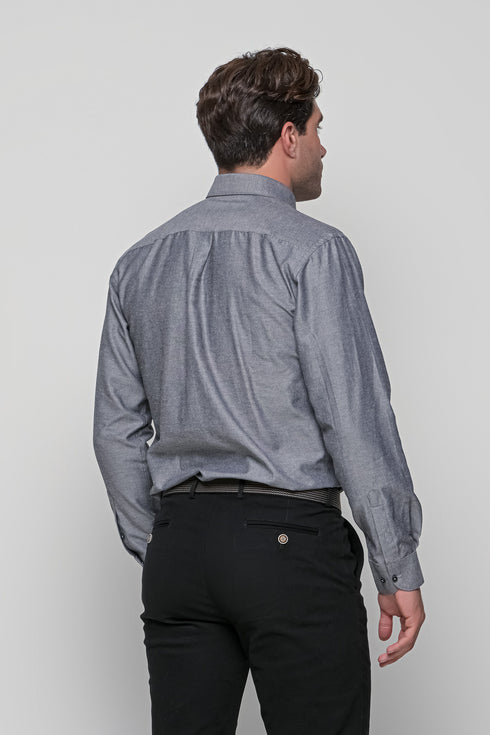 Ανδρικό Πουκάμισο Oxford Χρώμα Γκρι NCS