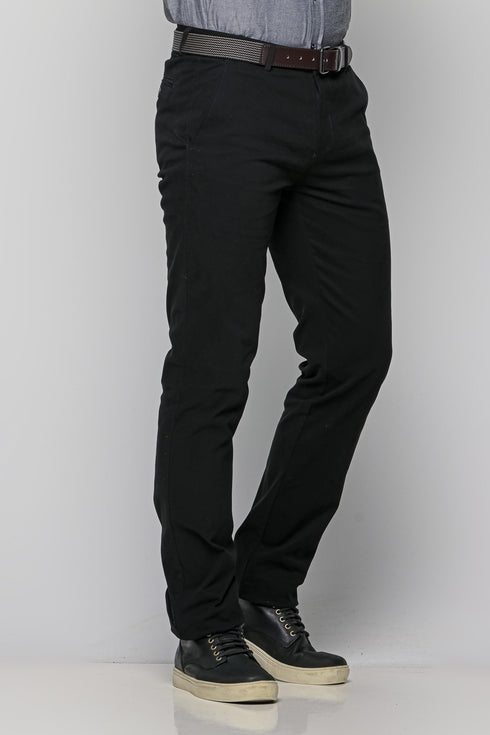 Ανδρικό Παντελόνι Chino Κανονική Γραμμή Μαύρο NYT