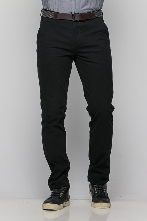 Ανδρικό Παντελόνι Chino Κανονική Γραμμή Μαύρο NYT