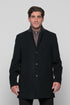 Ανδρικό Μάλλινο Ημίπαλτο με Μόστρα Μαύρο Lexton