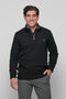 Ανδρικό Πουλόβερ με Half Zip Μαύρο NYT