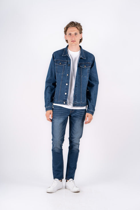 Ανδρικό Τζιν Μπουφάν Μπλε Marcus