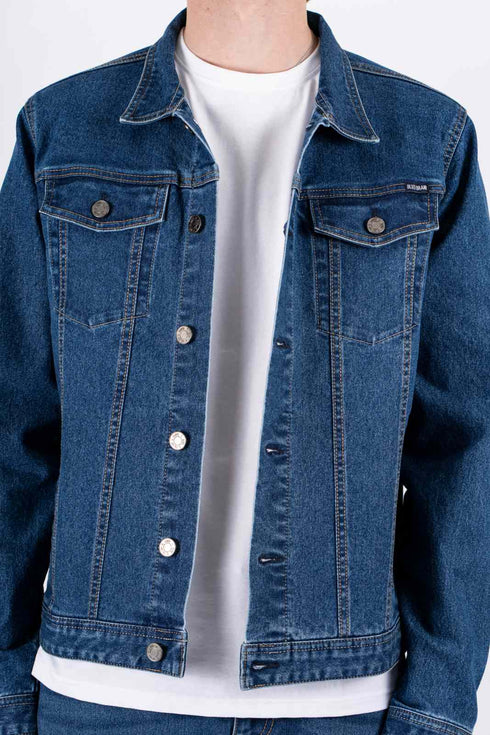 Ανδρικό Τζιν Μπουφάν Μπλε Marcus