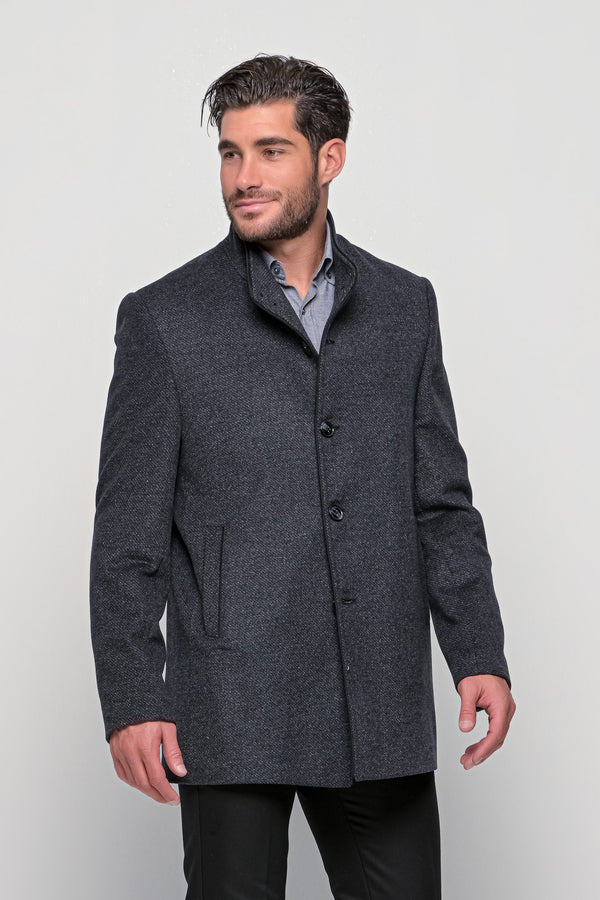 Ανδρικό Ημίπαλτο Γκρι Σκούρο Lexton