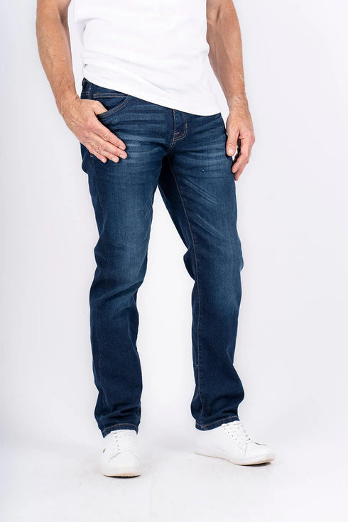 Pre End Ανδρικό Τζιν Παντελόνι Ίσια Γραμμή Μπλε