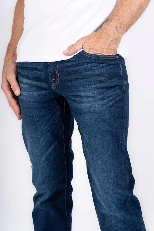 Pre End Ανδρικό Τζιν Παντελόνι Ίσια Γραμμή Μπλε