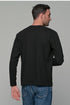 Ανδρική Μπλούζα Ριπ Άνετη Γραμμή Μαύρο Everbest