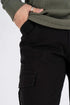 Ανδρικό Παντελόνι Cargo με Ίσιο Τελείωμα Μαύρο Marcus