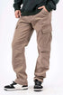 Ανδρικό Παντελόνι Cargo με Ίσιο Τελείωμα Μπεζ Marcus