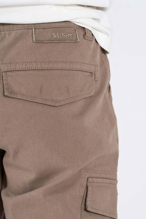 Ανδρικό Παντελόνι Cargo με Ίσιο Τελείωμα Μπεζ Marcus