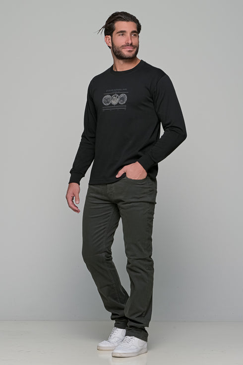 Ανδρικό Παντελόνι Πεντάτσεπο Κανονική Γραμμή Γκρι Stef