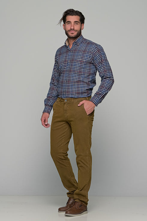 Ανδρικό Παντελόνι Chino Κάμελ Lexton